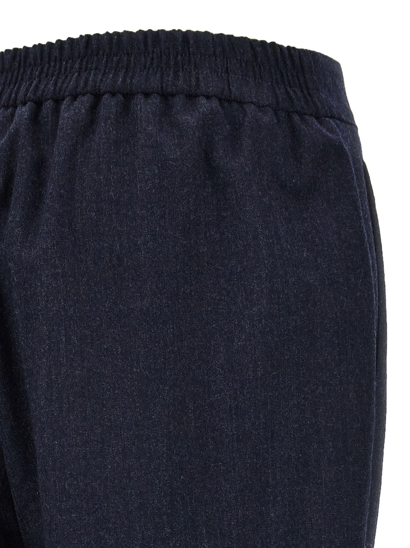 Shop Stella Mccartney Wool Joggers In Blue