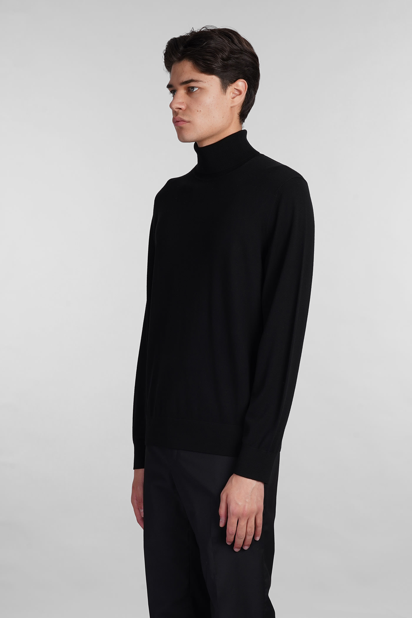 Shop Theory Knitwear In Black Wool