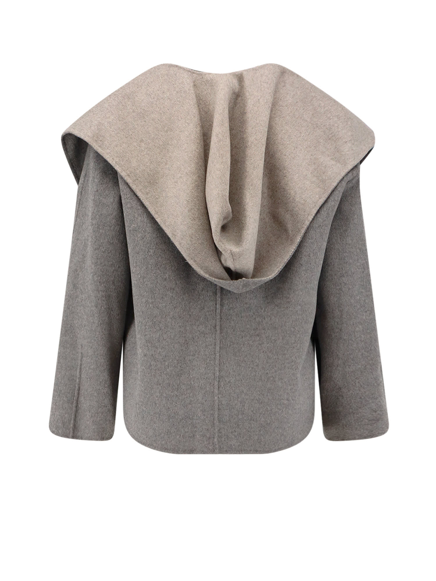 Paltò Filo Db Wool Coat In Gray