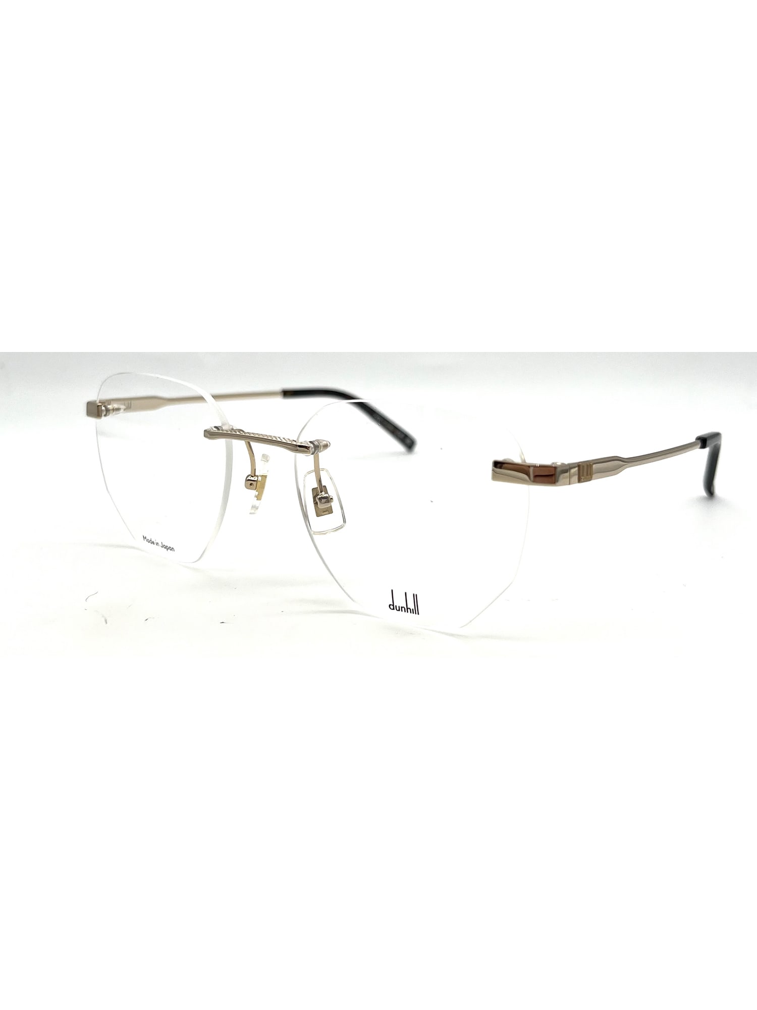 Shop Dunhill Du0066o Eyewear In Gold Gold Transparent