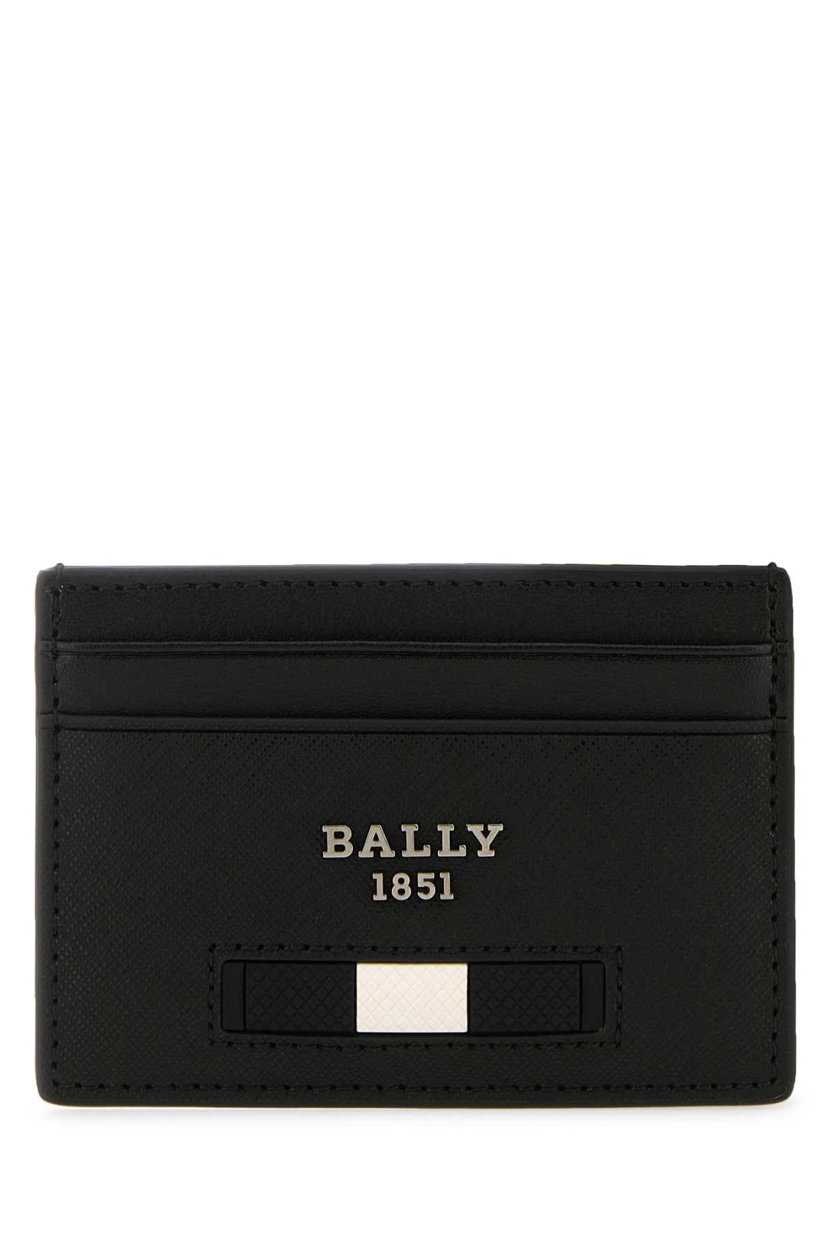 Shop Bally Black Leather Cardholder