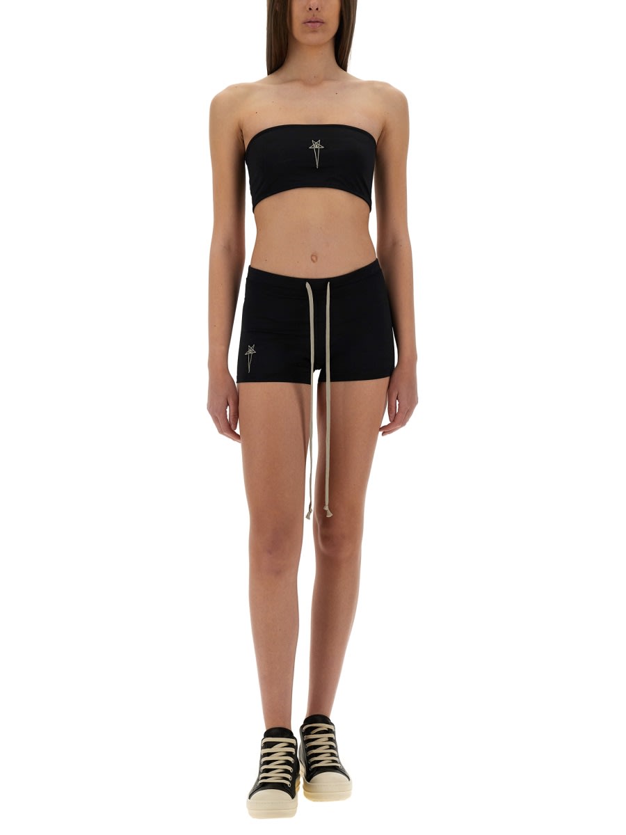 Rick Owens X Champion Nylon Shorts In Black