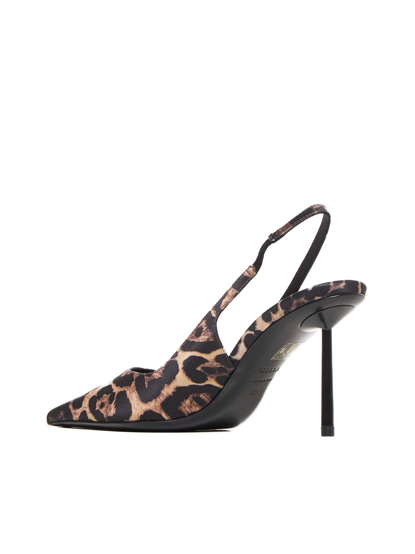 Shop Le Silla High-heeled Shoe In Savana/nero