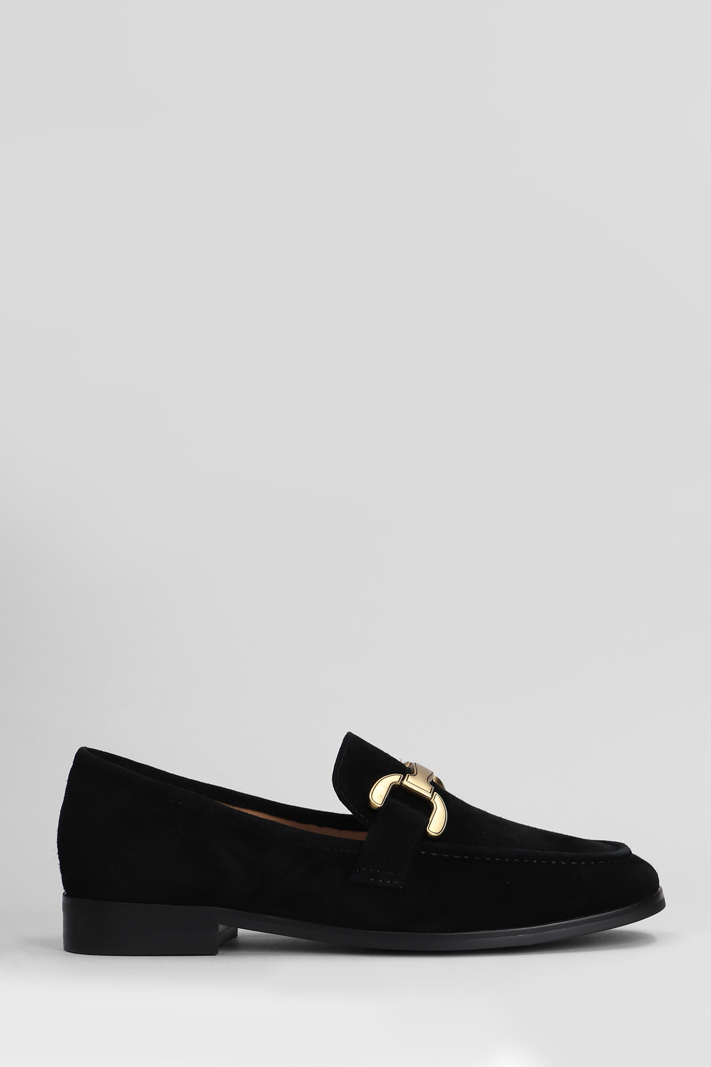 Vela Loafer Loafers In Black Suede