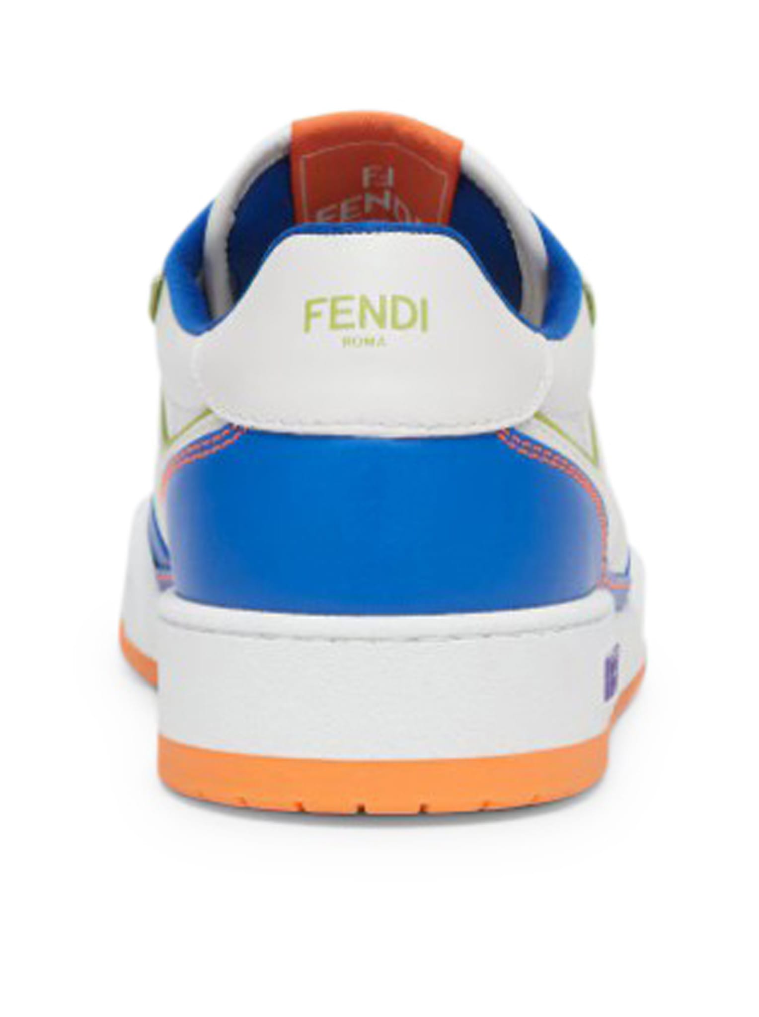 Shop Fendi Match Sneakers In Ooa Blue White Wasab Ver