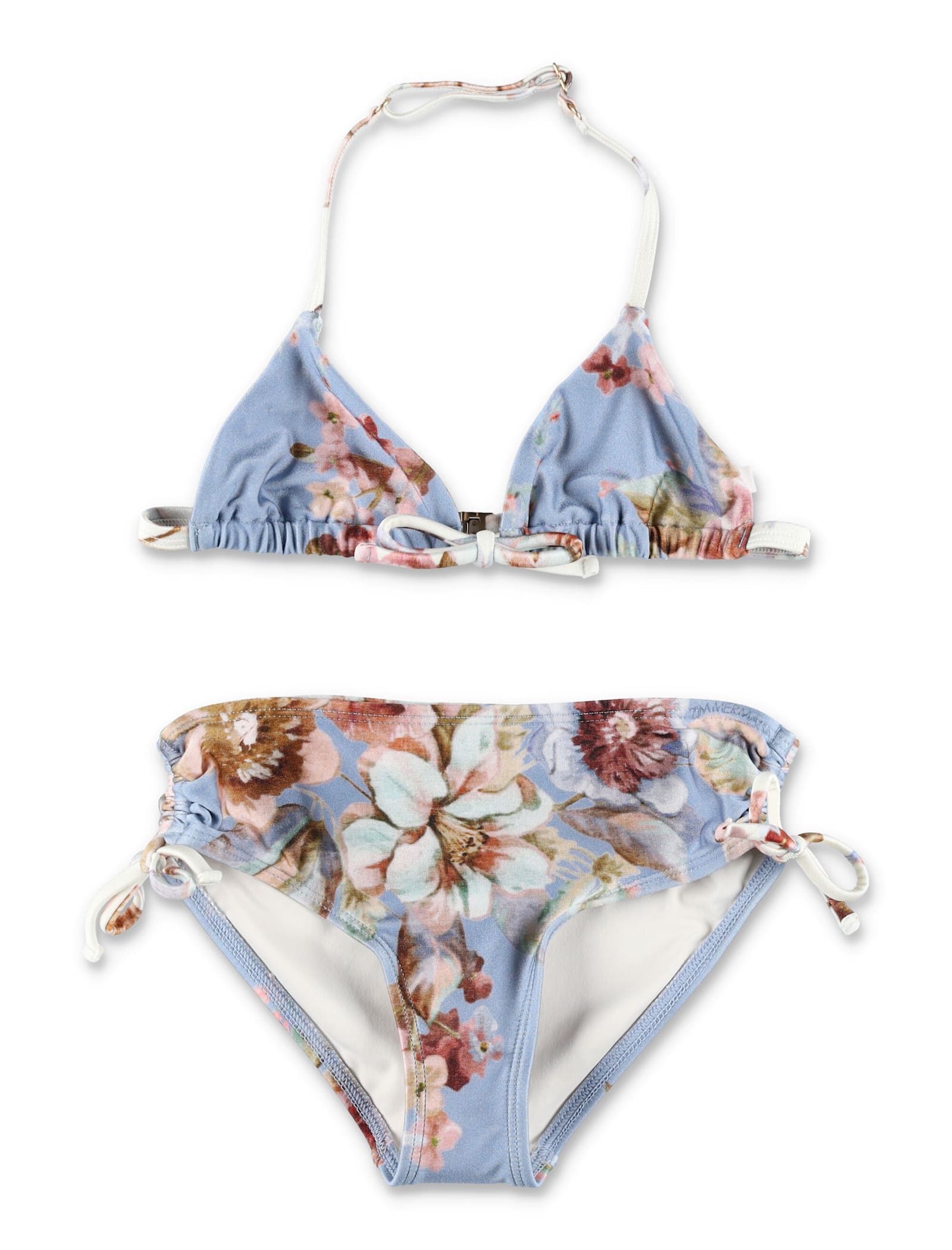 Zimmermann Triangle Bikini In Blue
