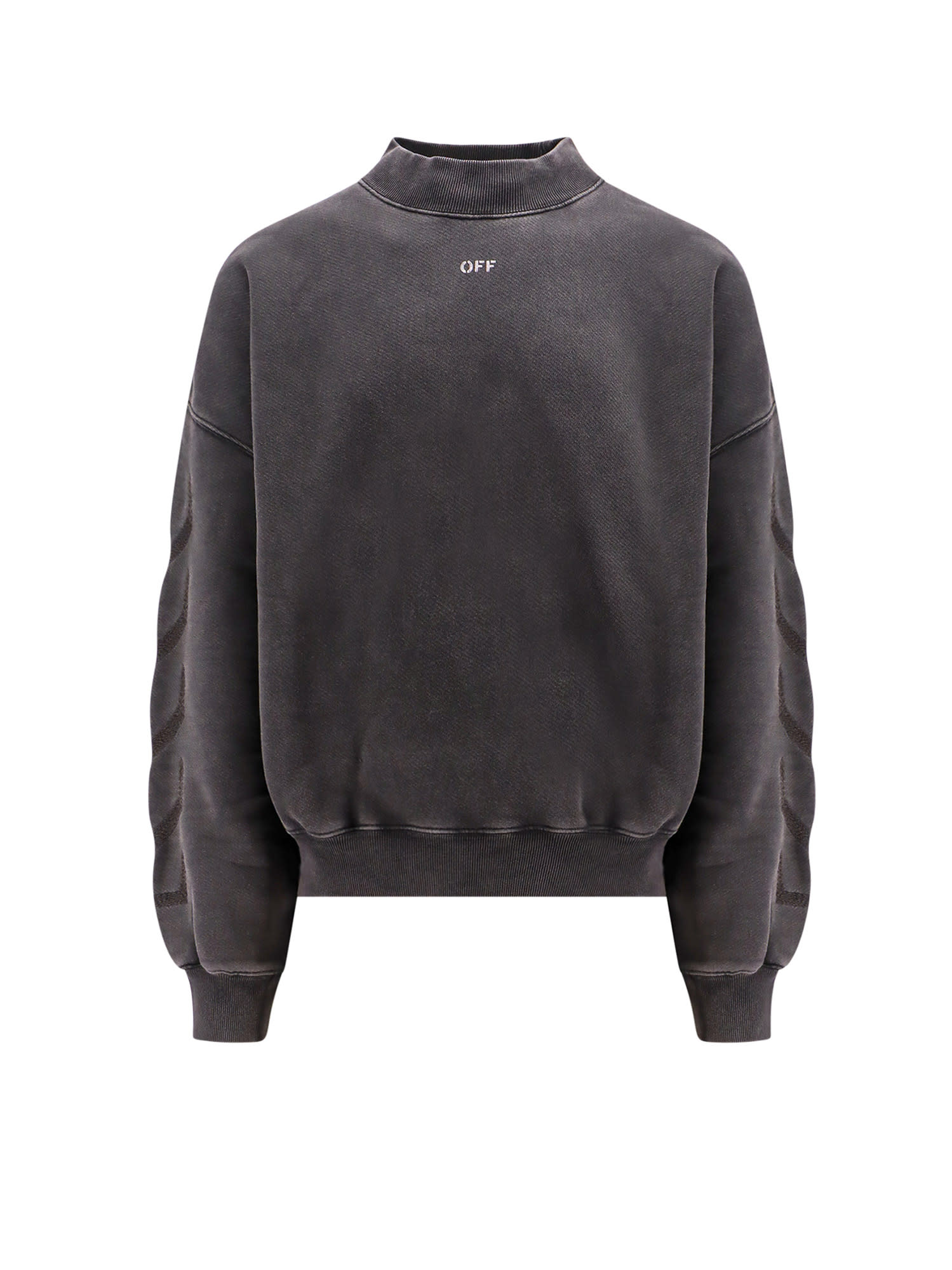 Shop Off-white Sweatshirt In Grey