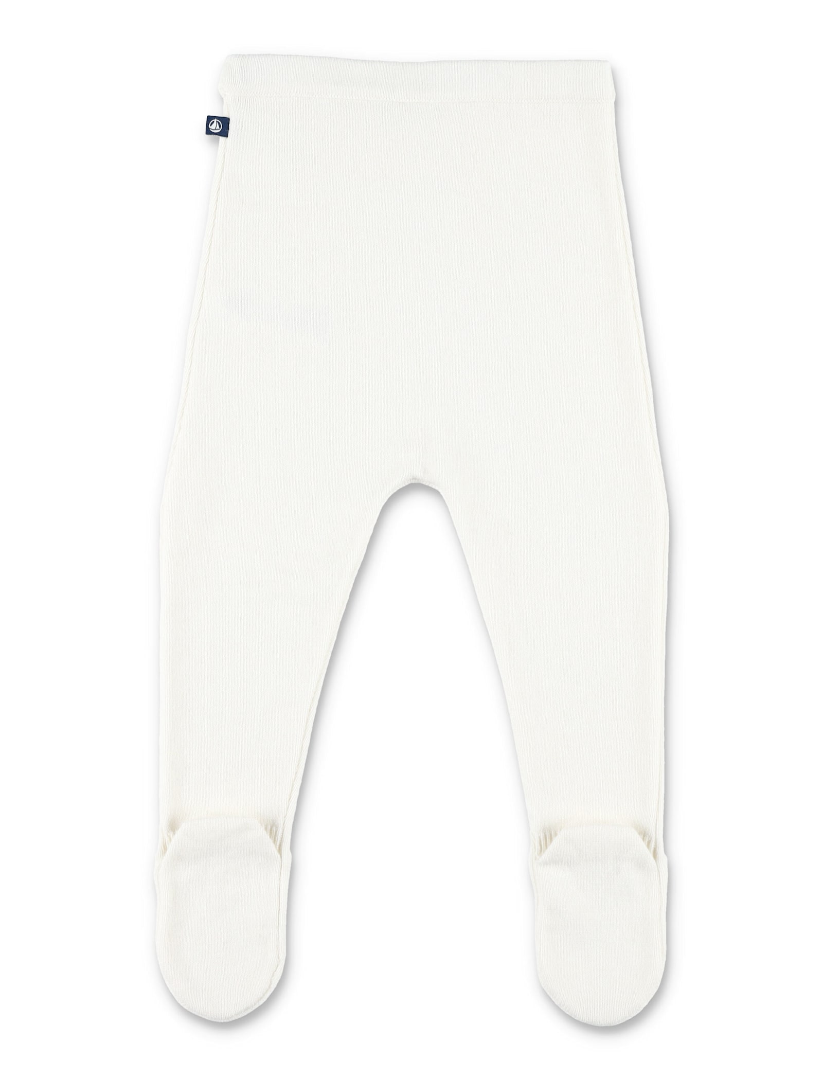 Petit Bateau Kid - Knitted Trousers With Feet In White