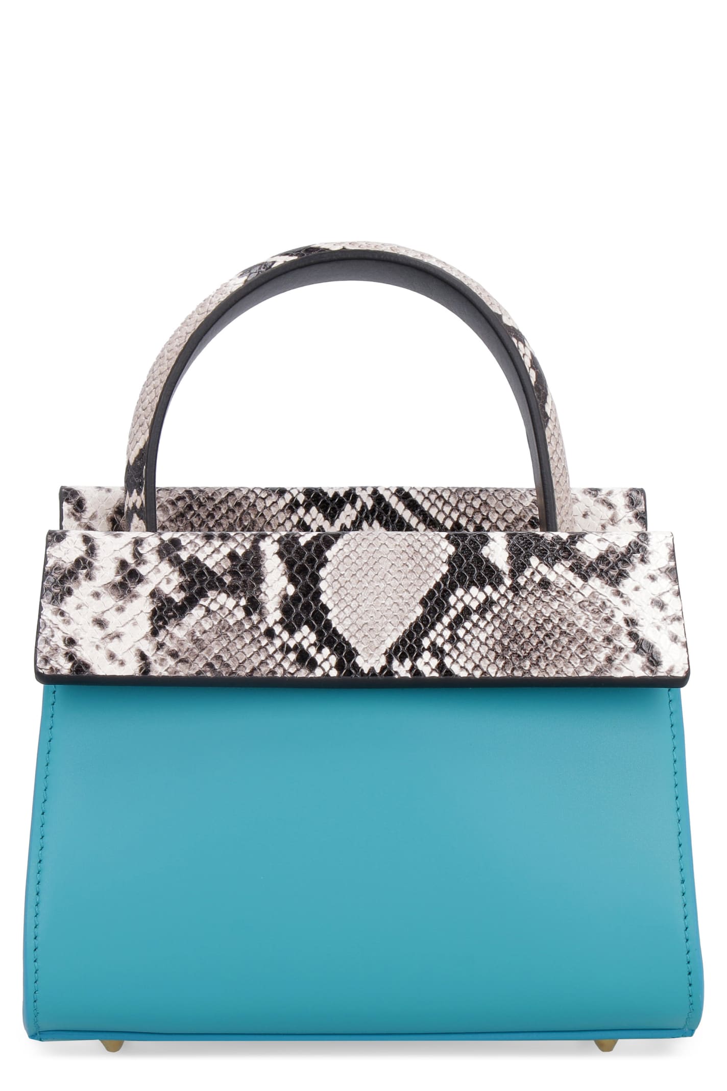 Nico Giani Eris Leather Handbag In Blue