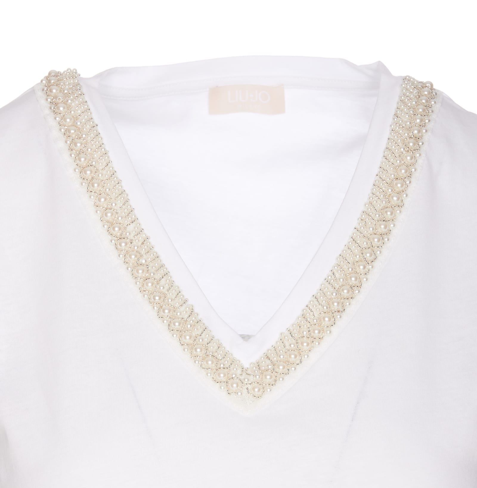 Shop Liu •jo Moda T-shirt In White