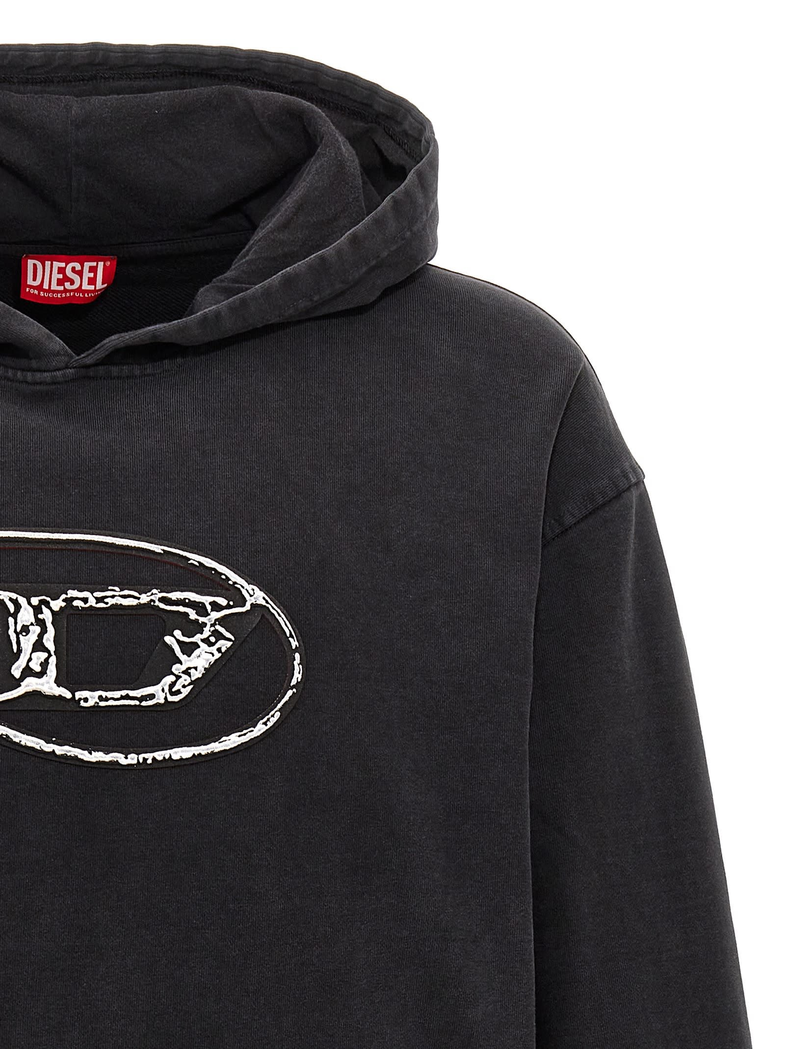 Shop Diesel S-boxt-hood-q7 Hoodie In 9xx