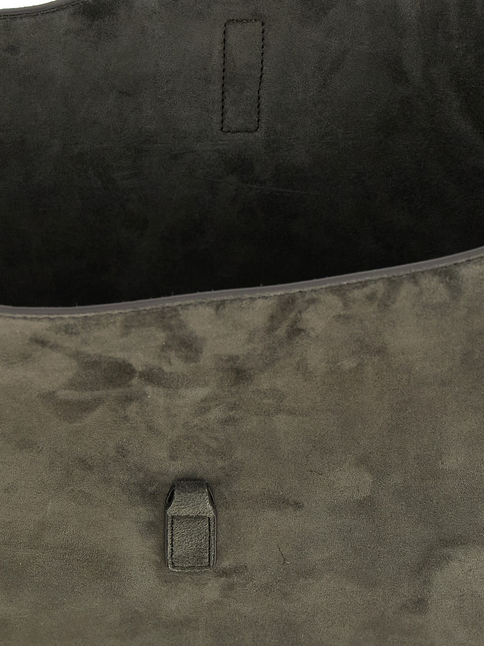 Saint Laurent Le 5 À 7 Small Shoulder Bag In Gray