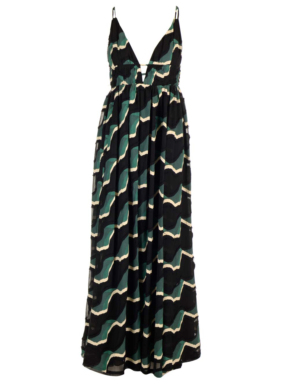 Shop Ulla Johnson Adonis Printed Dress In Seasp Sea Sapphire