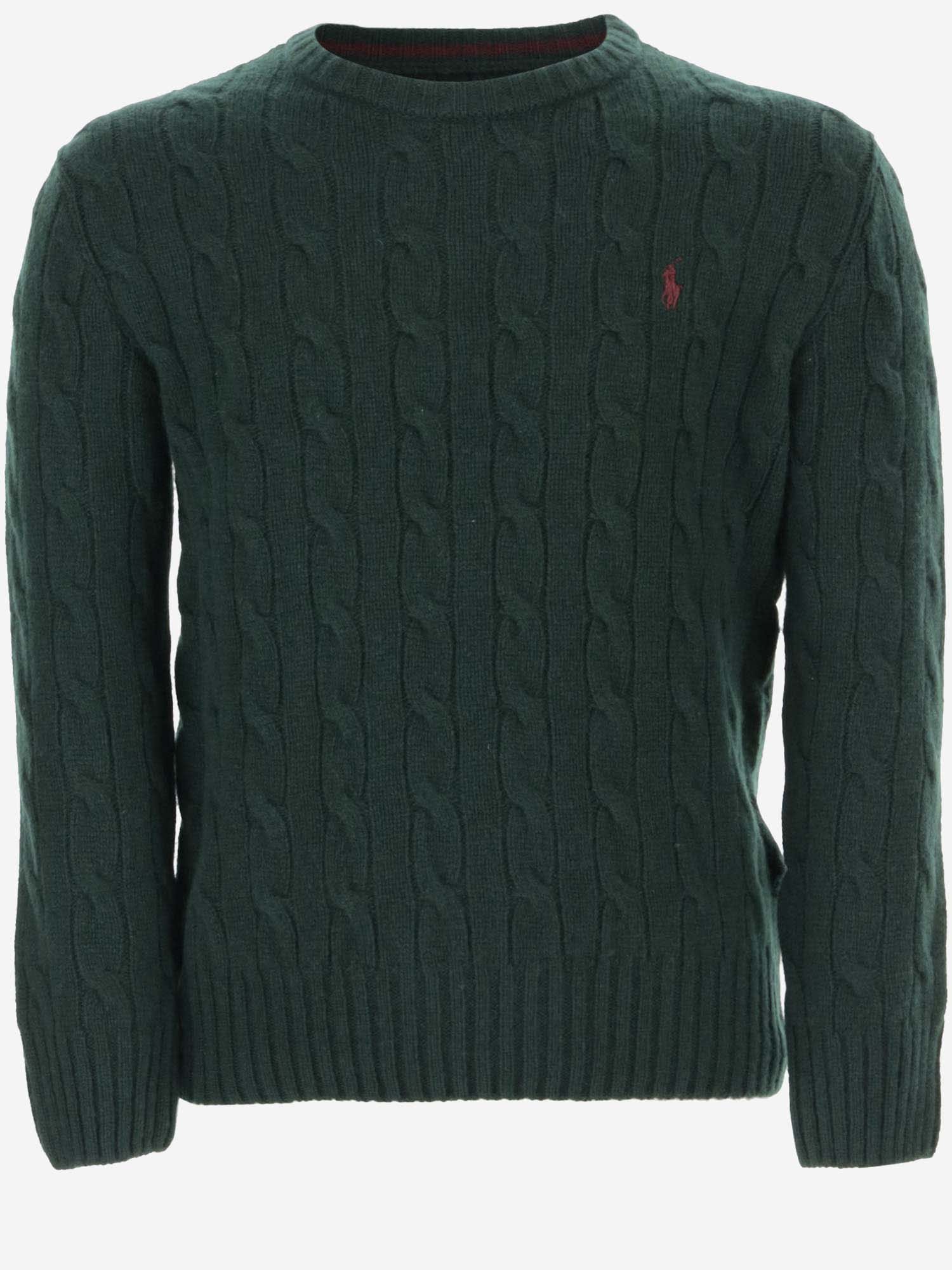 Ralph Lauren Kids' Wool And Cashmere Sweater In Green