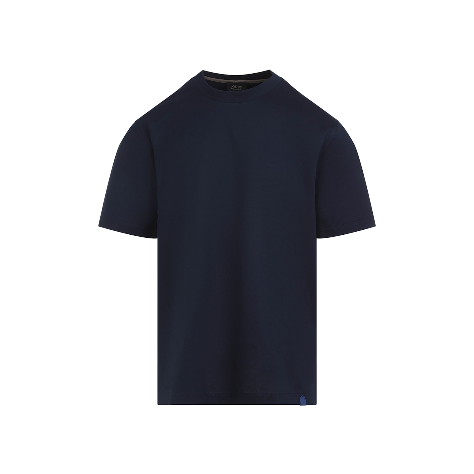 Brioni Cotton Jersey Crewneck T-shirt In Black