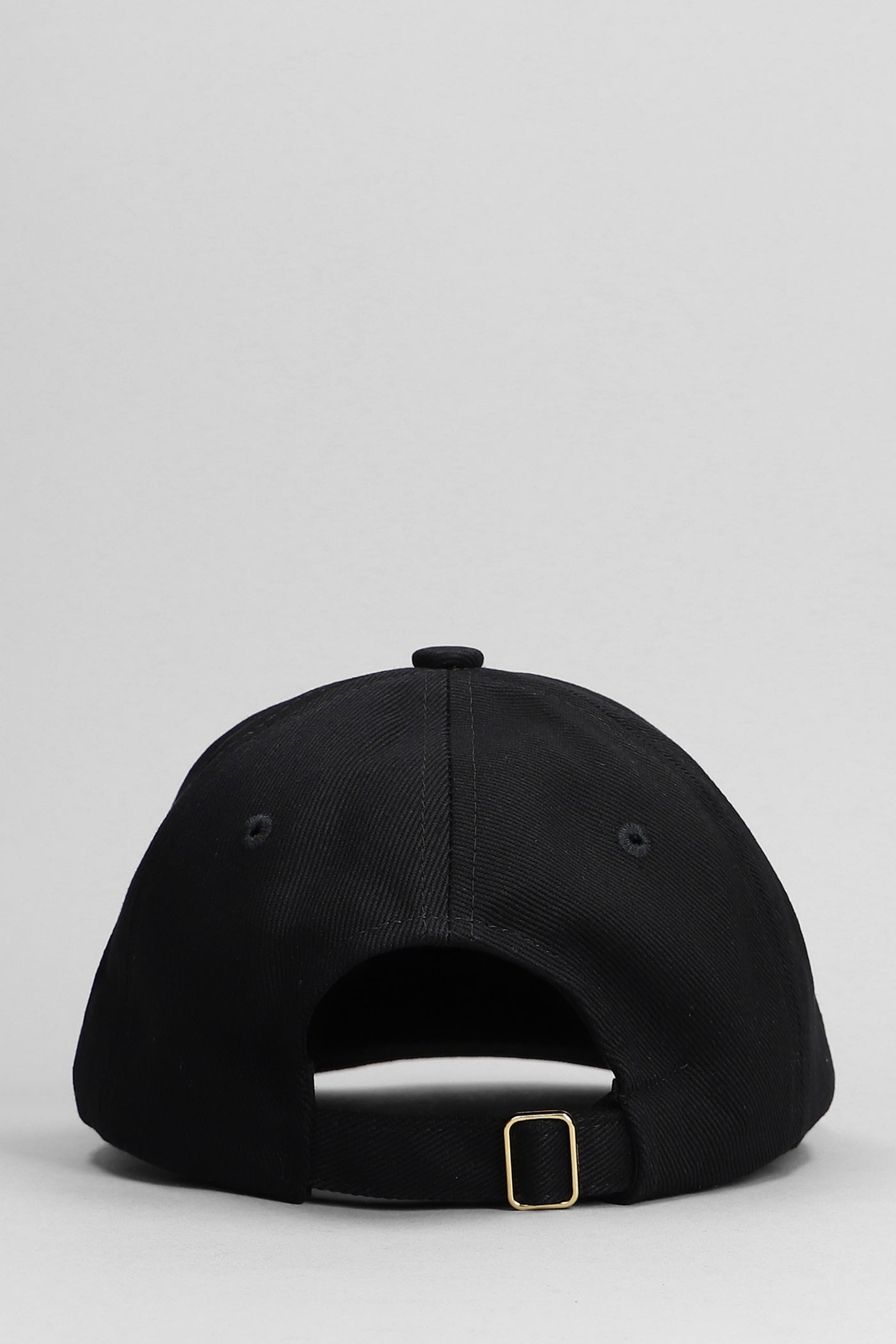 Shop Casablanca Hats In Black Cotton