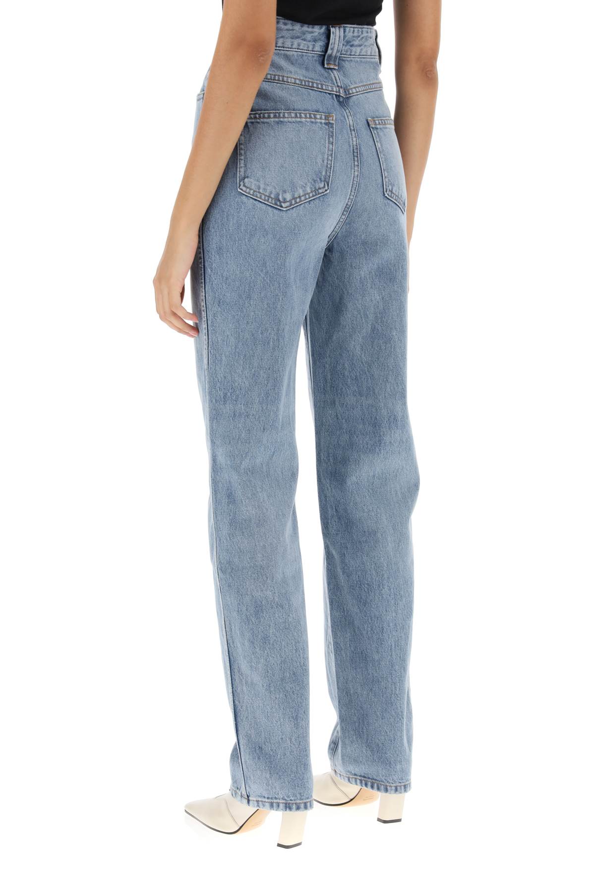 KHAITE ALBI STRAIGHT-CUT JEANS