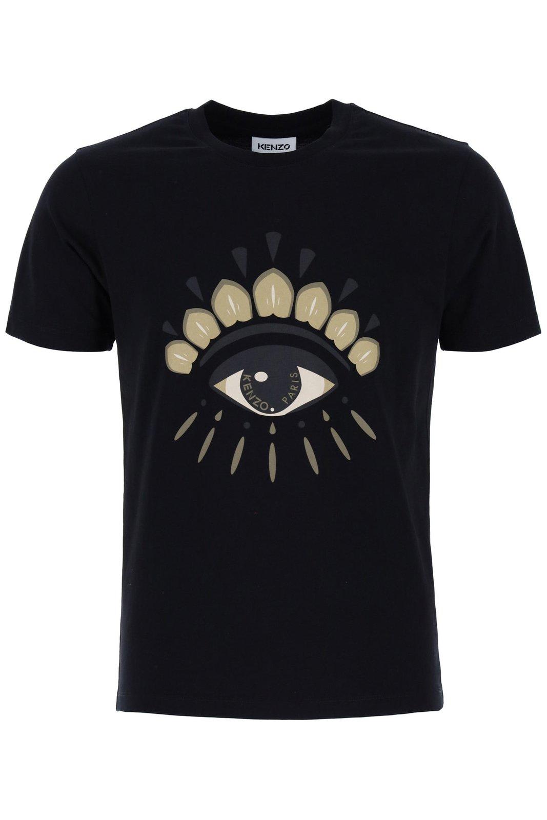 Kenzo Eye Crewneck T-shirt In Black