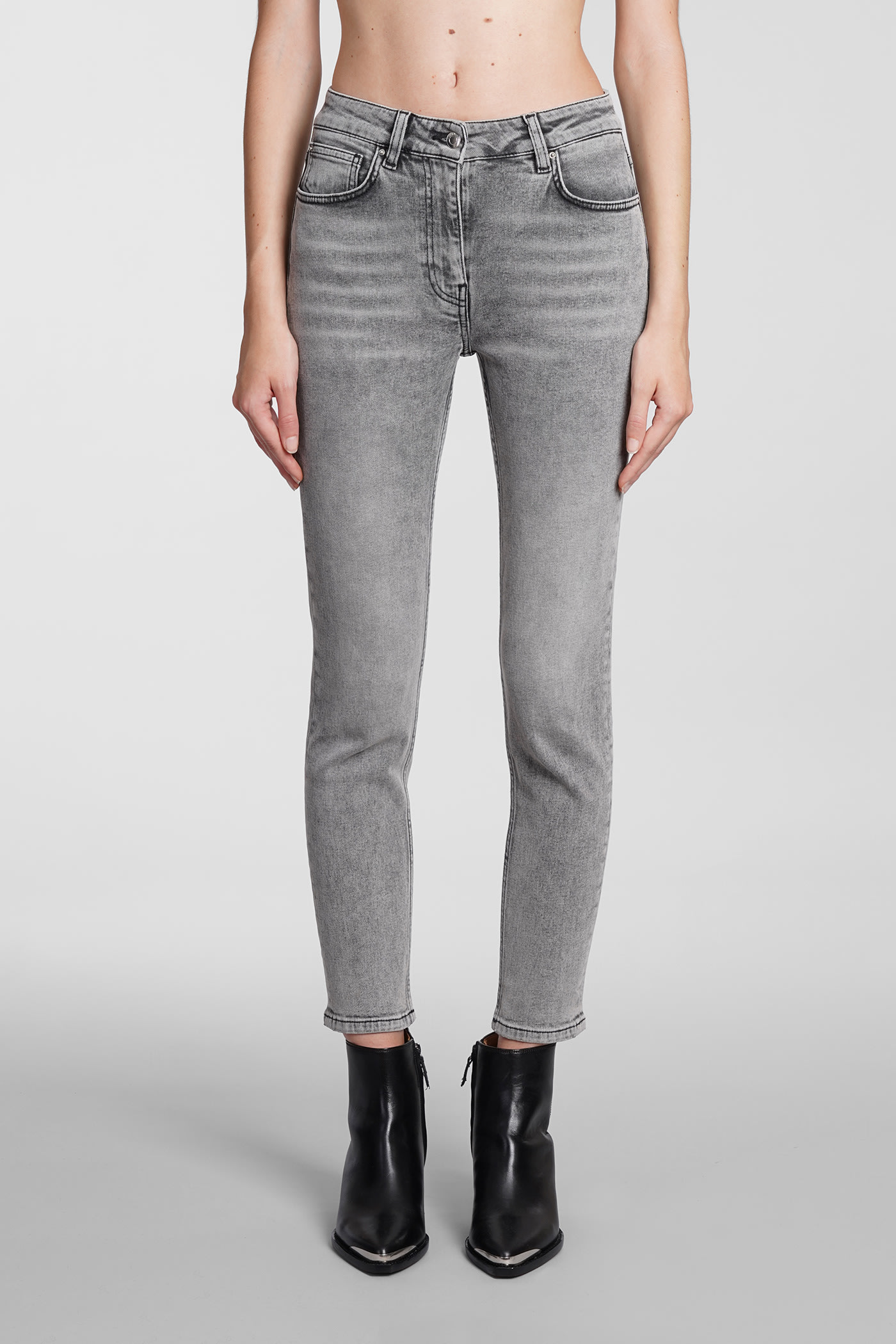 IRO GALLOWAY JEANS IN GREY COTTON