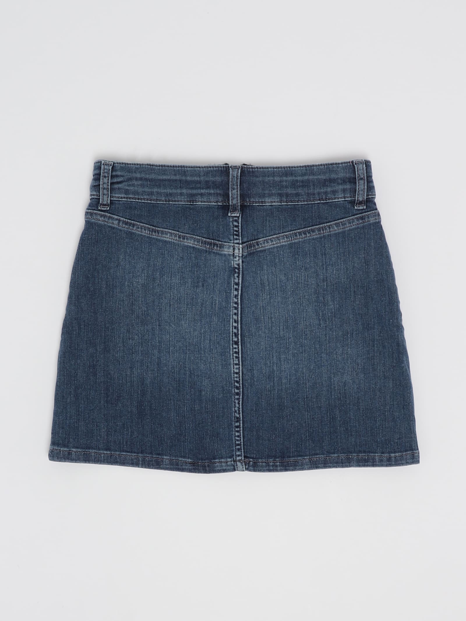 Shop Liu •jo Denim Skirt Skirt In Denim Medio