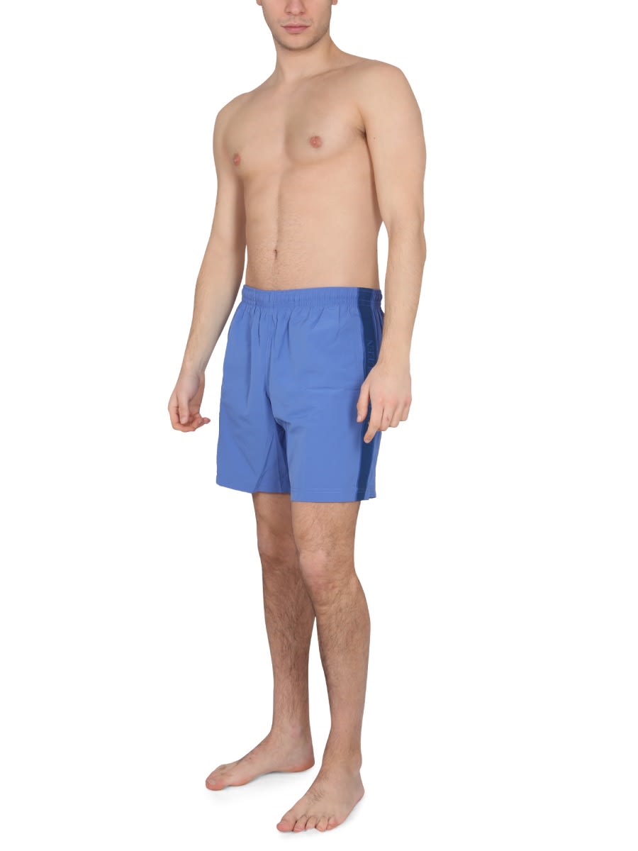 Alexander Mcqueen Men's Medium Swimsuit In Baby Blue