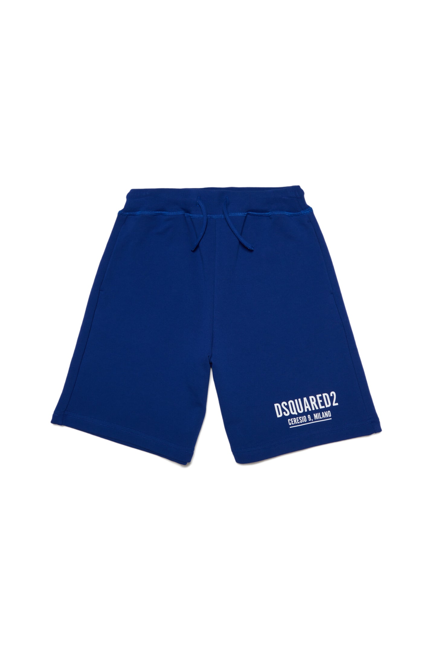 Dsquared2 Kids' Blue Shorts For Boy With White Logo | ModeSens