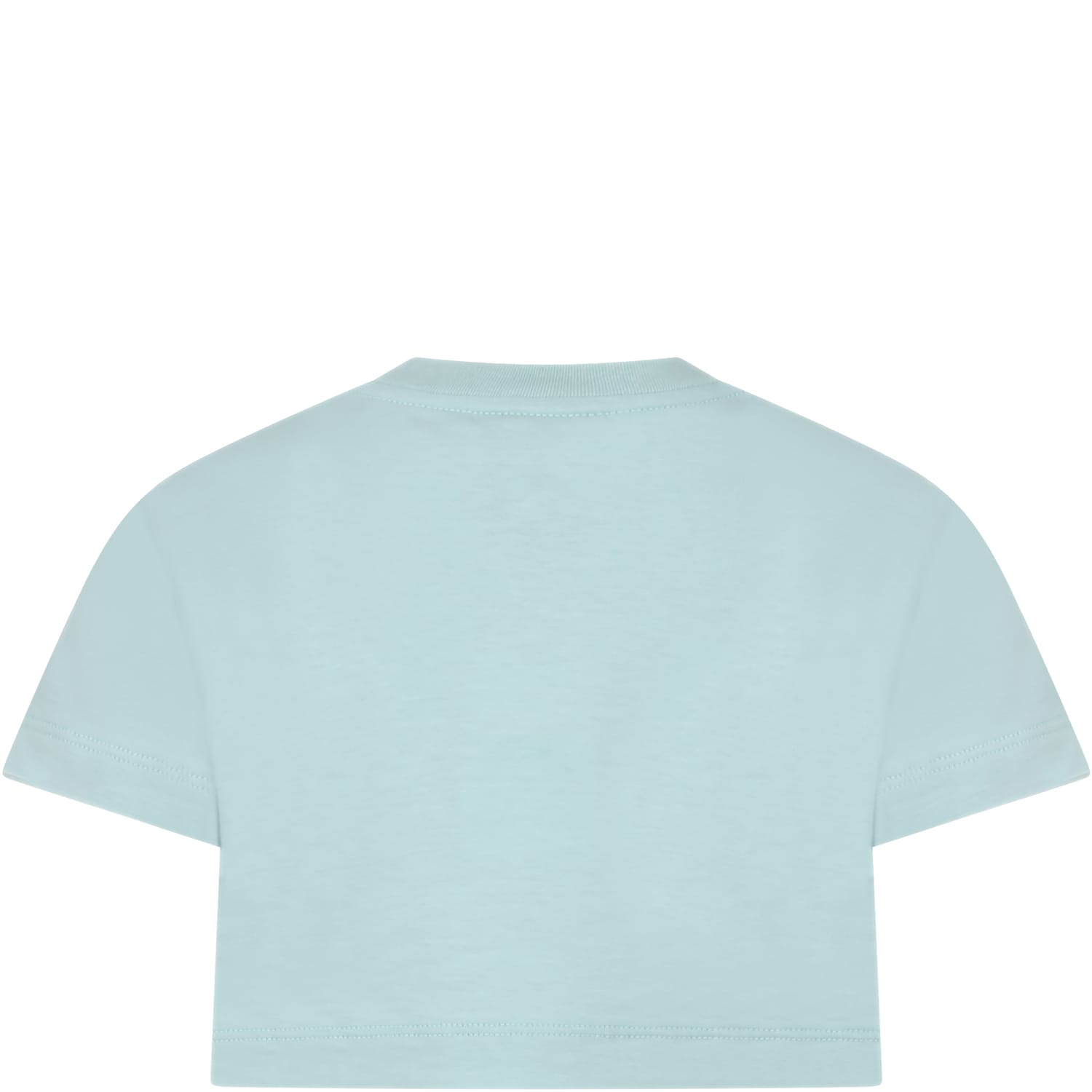 Shop Fendi Green T-shirt For Girl With Printed Girl