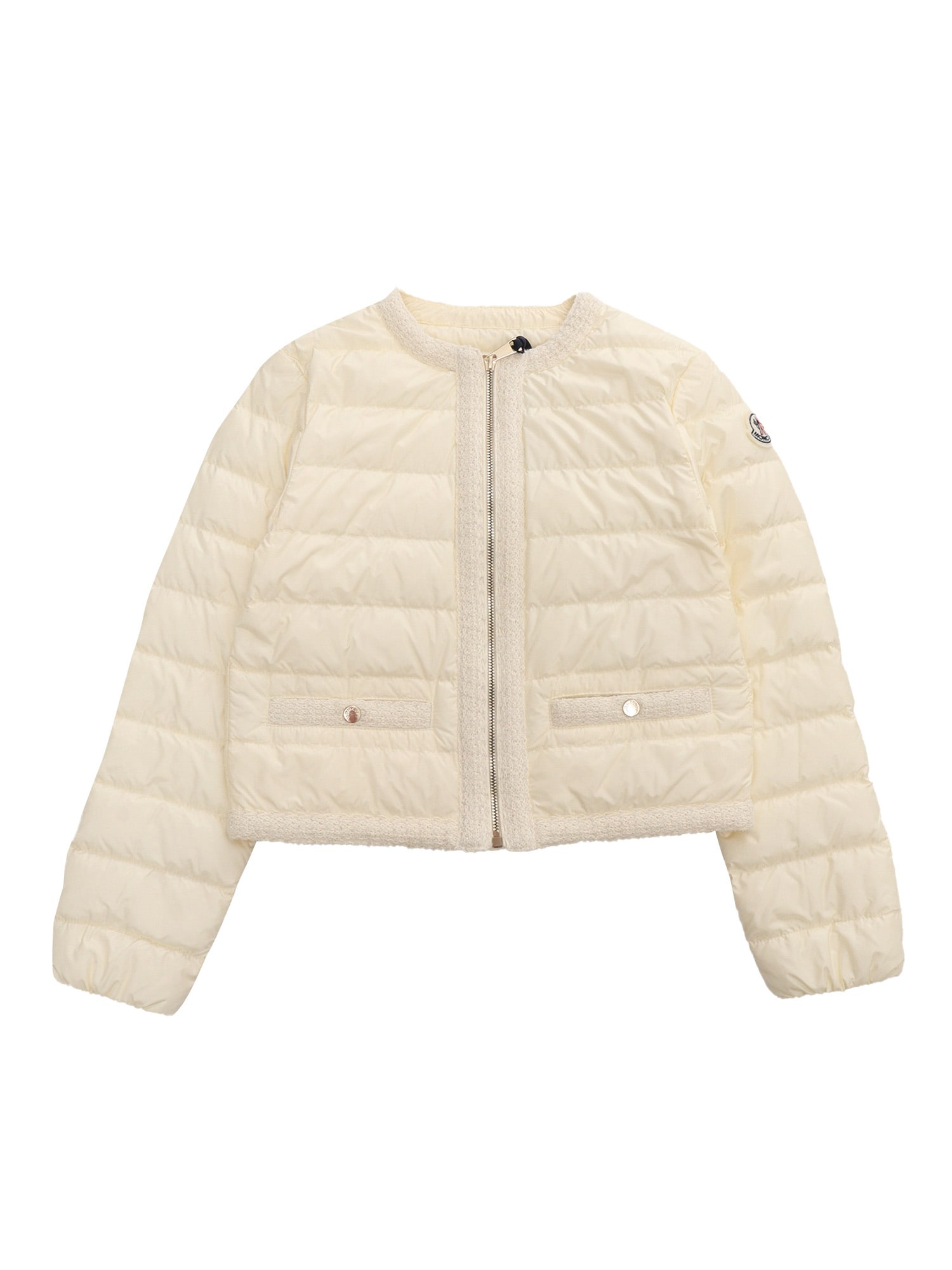 Moncler Kids' Cream-colored Dafina Jacket In Panna