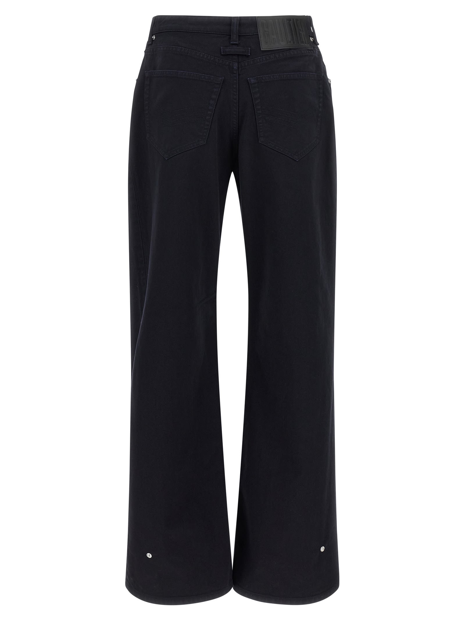 Jean Paul Gaultier The Snap-button Denim Jeans In Blue