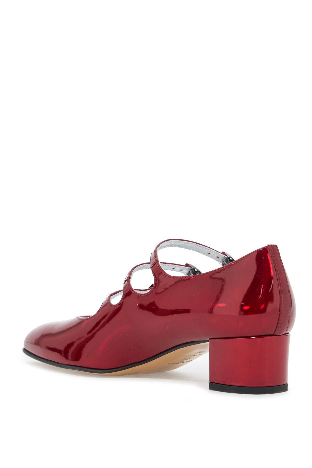 Shop Carel Metallic Mary Jane K In Red Reflex Patent (red)