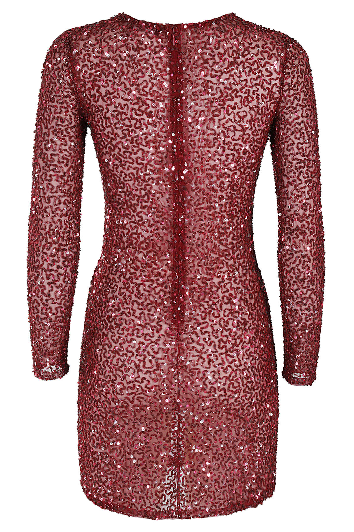 Shop Retroféte Emani Sequin Dress In Cabrn Cabernet