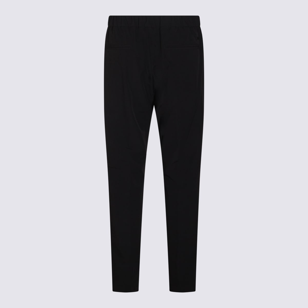 Herno Relaxed Fit Trousers Button Detail In Black