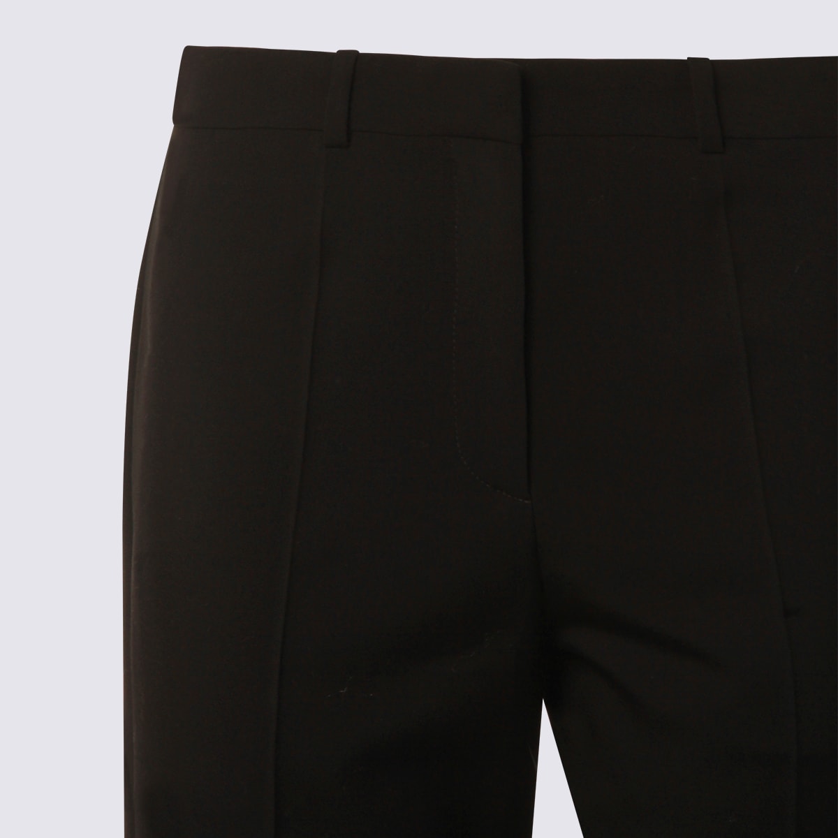 The Row Black Silk Hiram Pants In Black