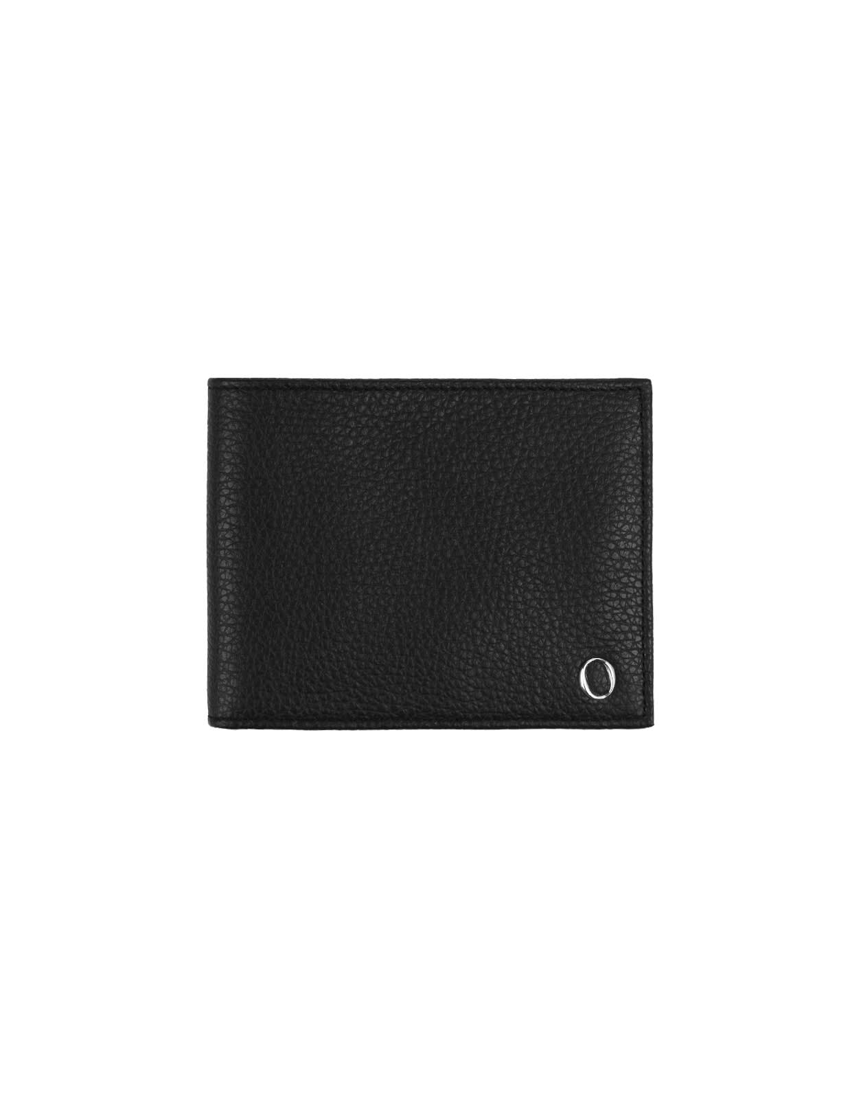 Black Micron Leather Wallet