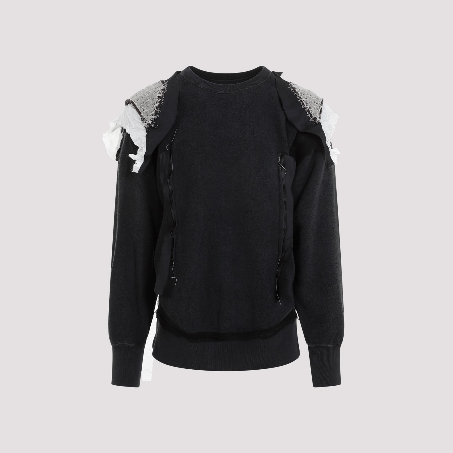 Shop Maison Margiela Sweatshirt In Charcoal