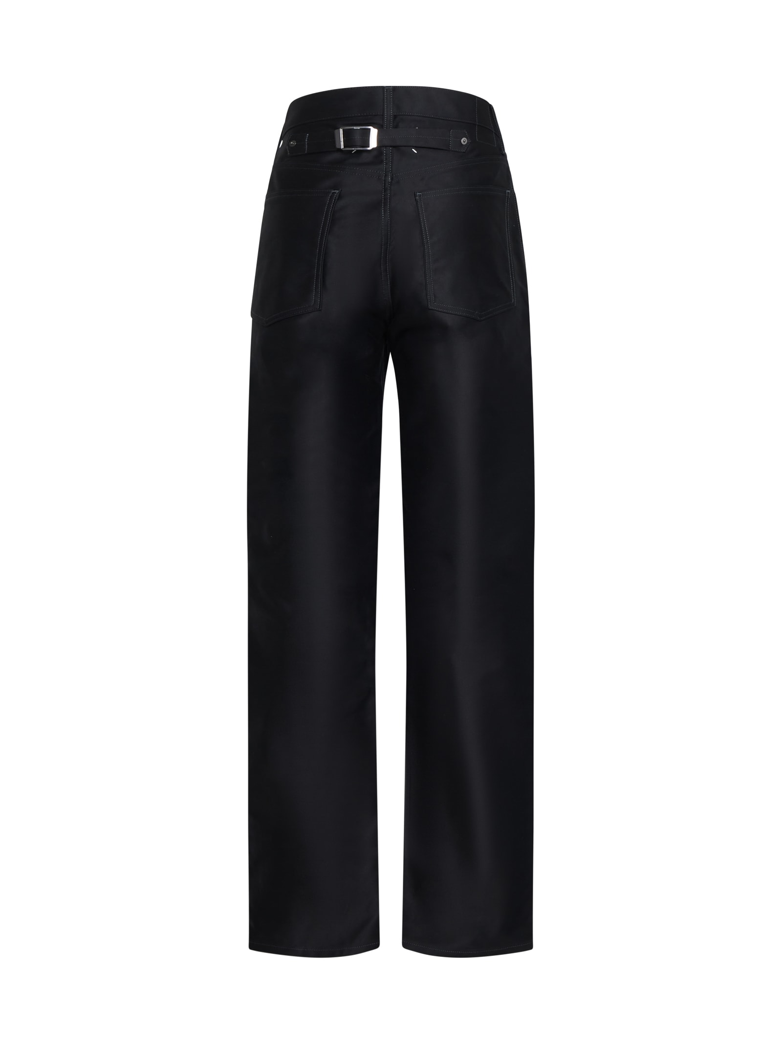 Shop Maison Margiela Pants In Black