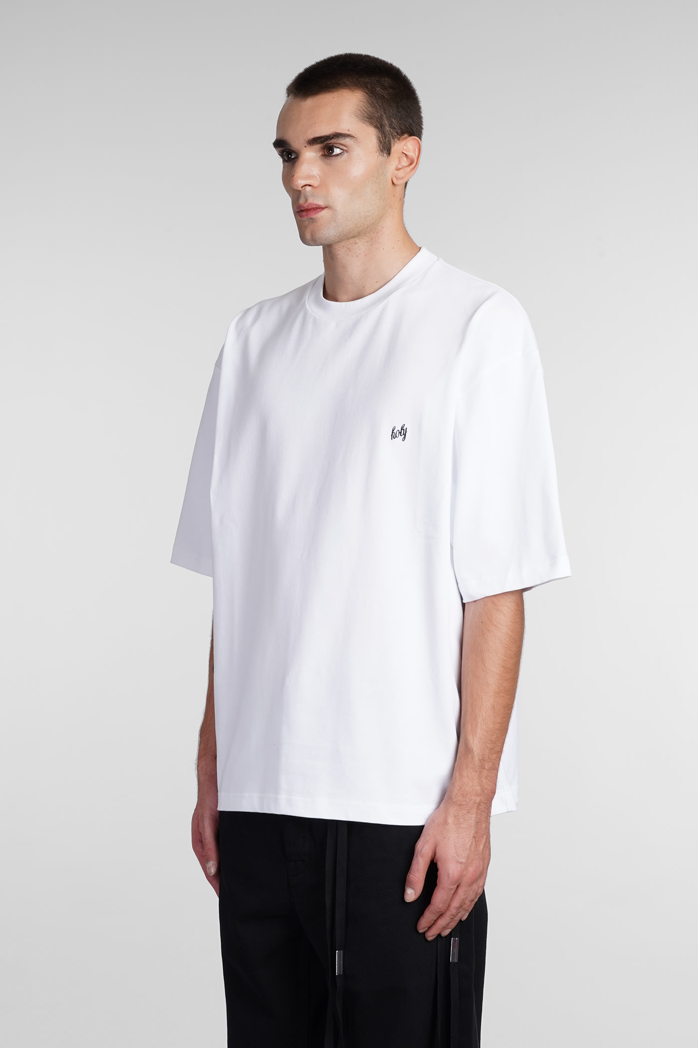 Shop Ann Demeulemeester T-shirt In White Cotton