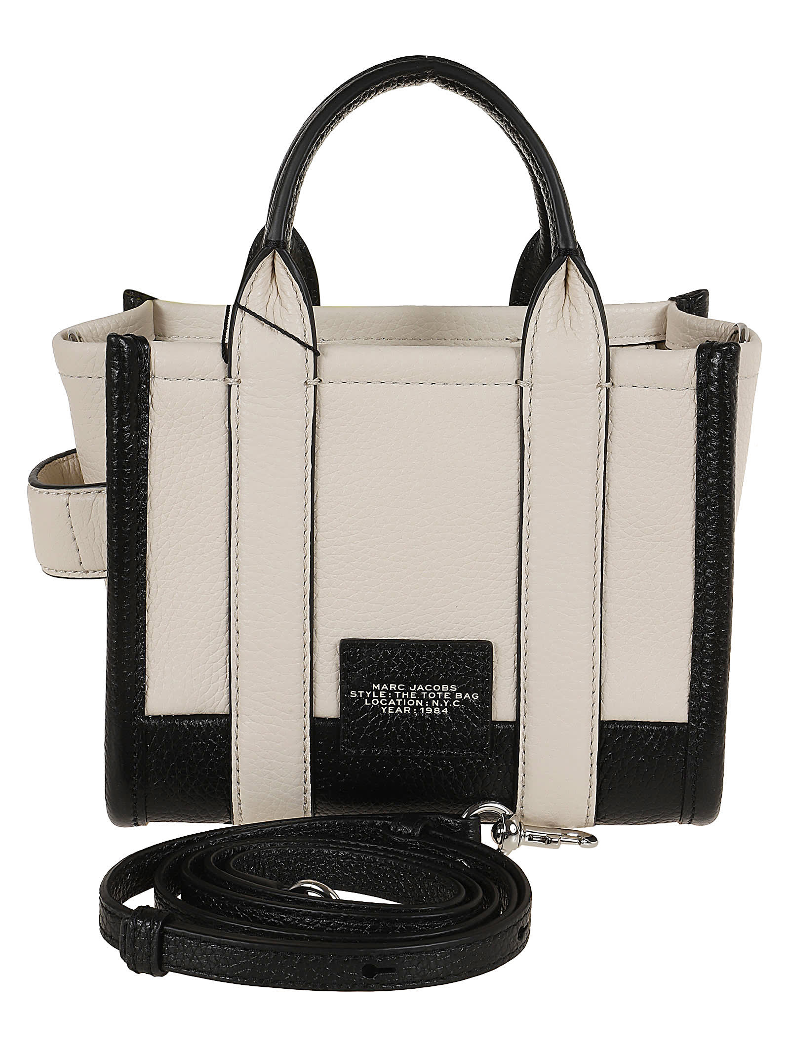 Shop Marc Jacobs The Mini Tote In Ivory Multi