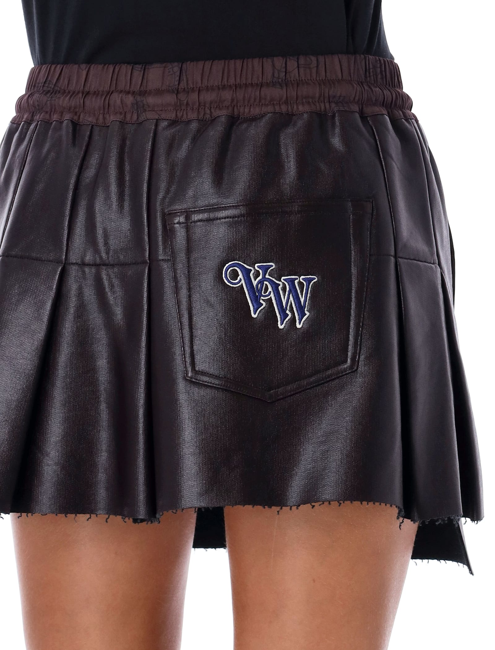 Shop Vivienne Westwood Cheerleader Mini Skirt In Brown