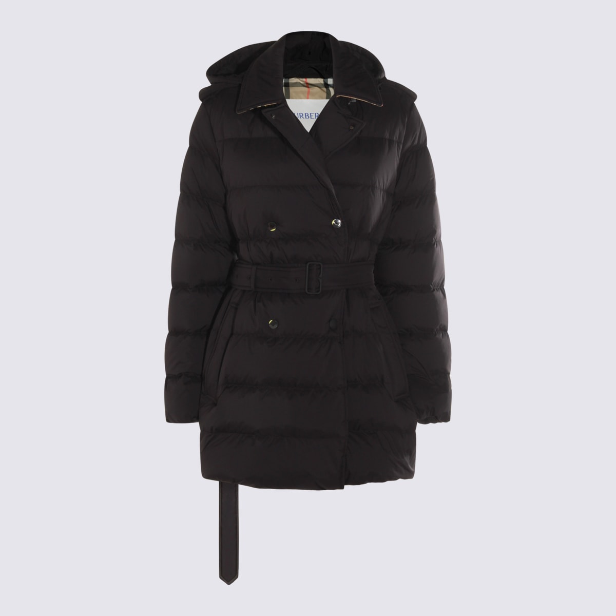 Burberry Black Kent Sht Down Jacket In Black