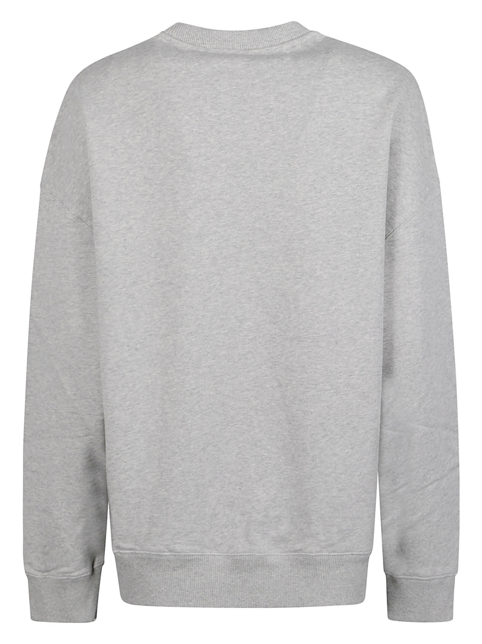 Stella Mccartney Logo Printed Crewneck Sweatshirt In Grey