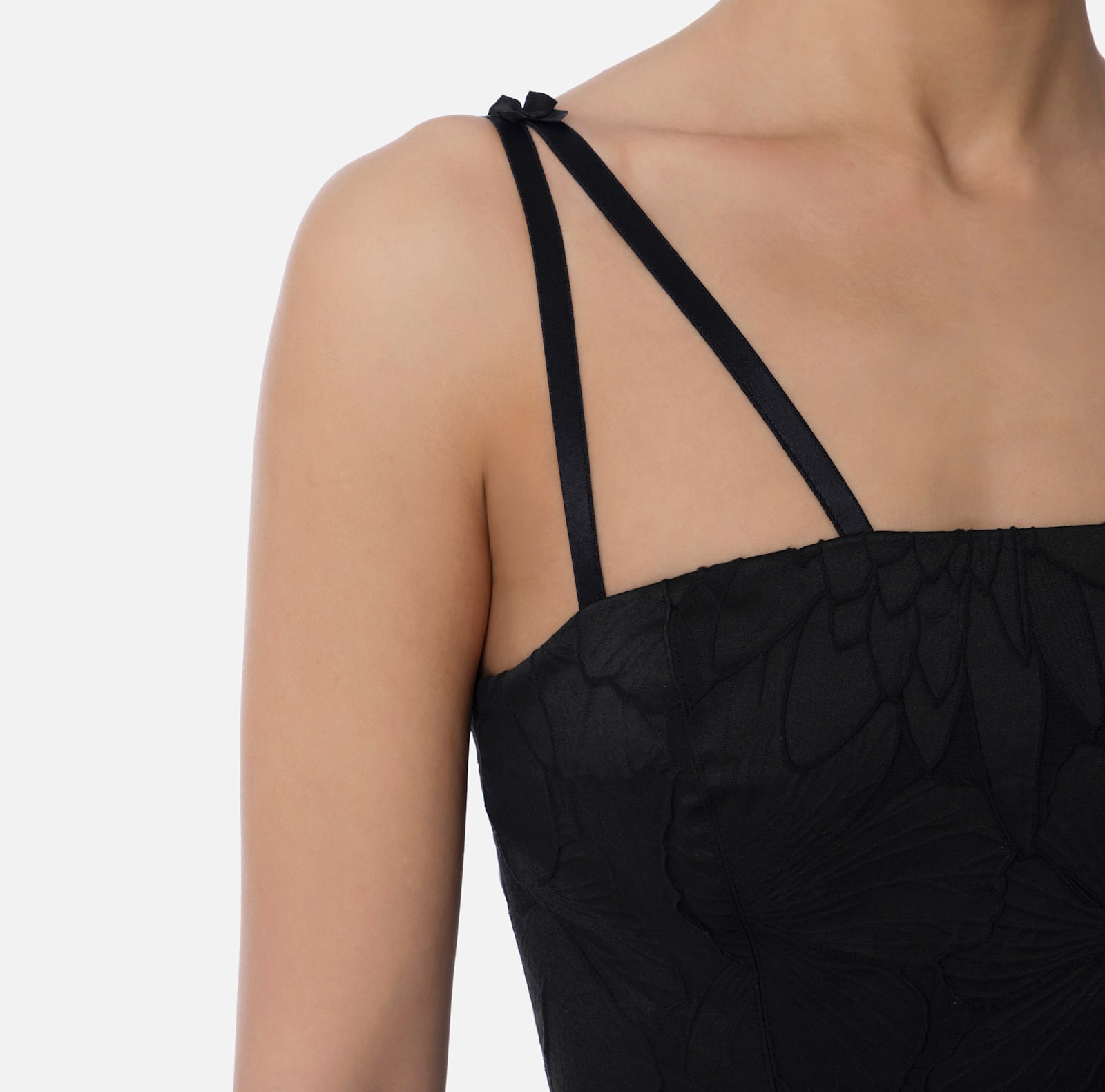 Elisabetta Franchi Floral-brocade Belted Dress