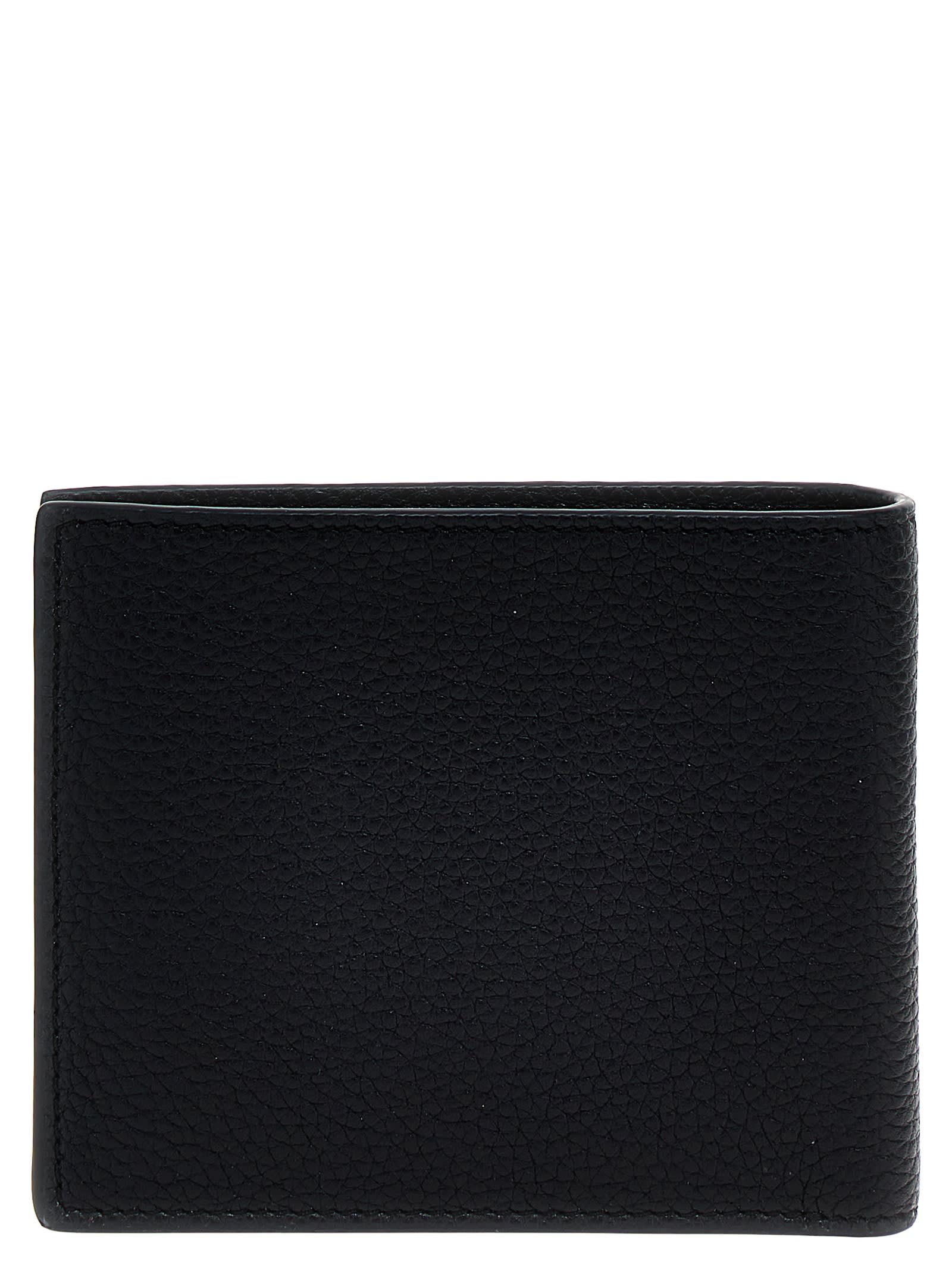 Shop Tom Ford Logo Wallet In Midnight Blue