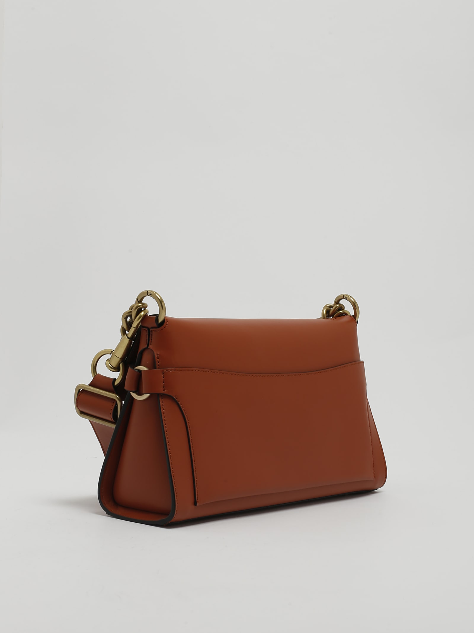 Shop Orciani Missy Longuette Couture Shoulder Bag In Cuoio