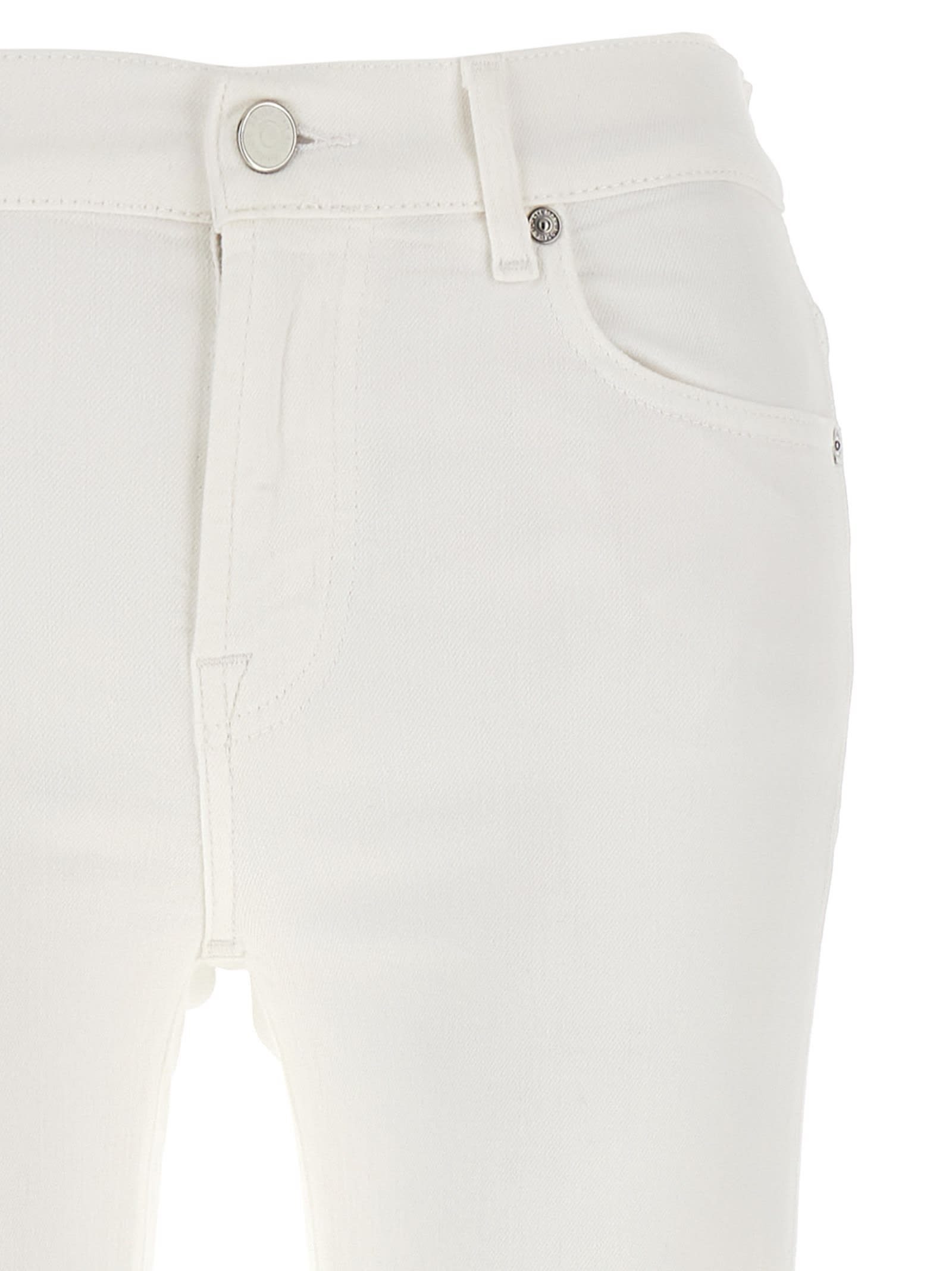 Shop 7 For All Mankind Bootcut Tailorless Jeans In White