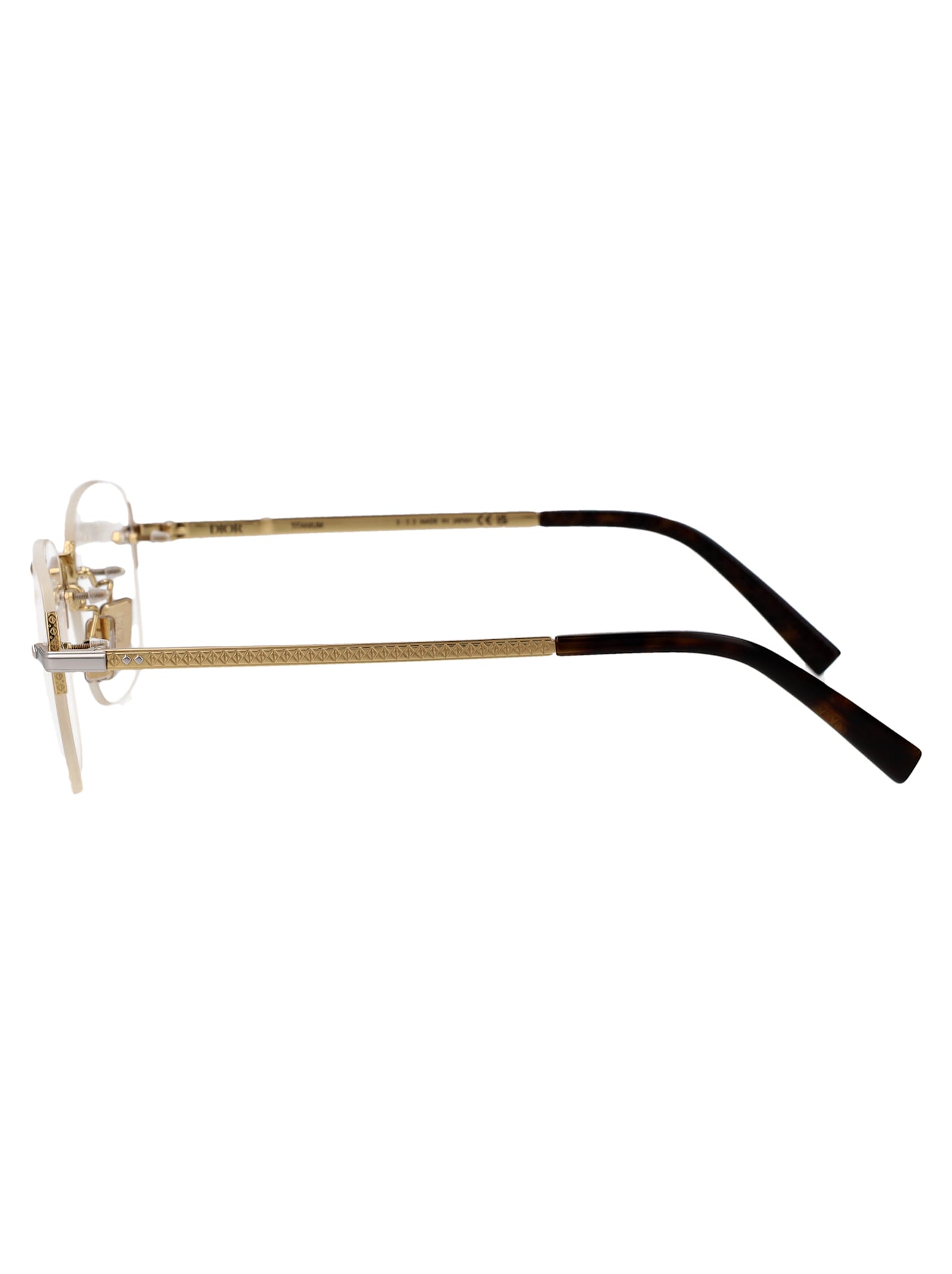 Shop Dior Cd Diamondo S5u Glasses In B300 Gold/other