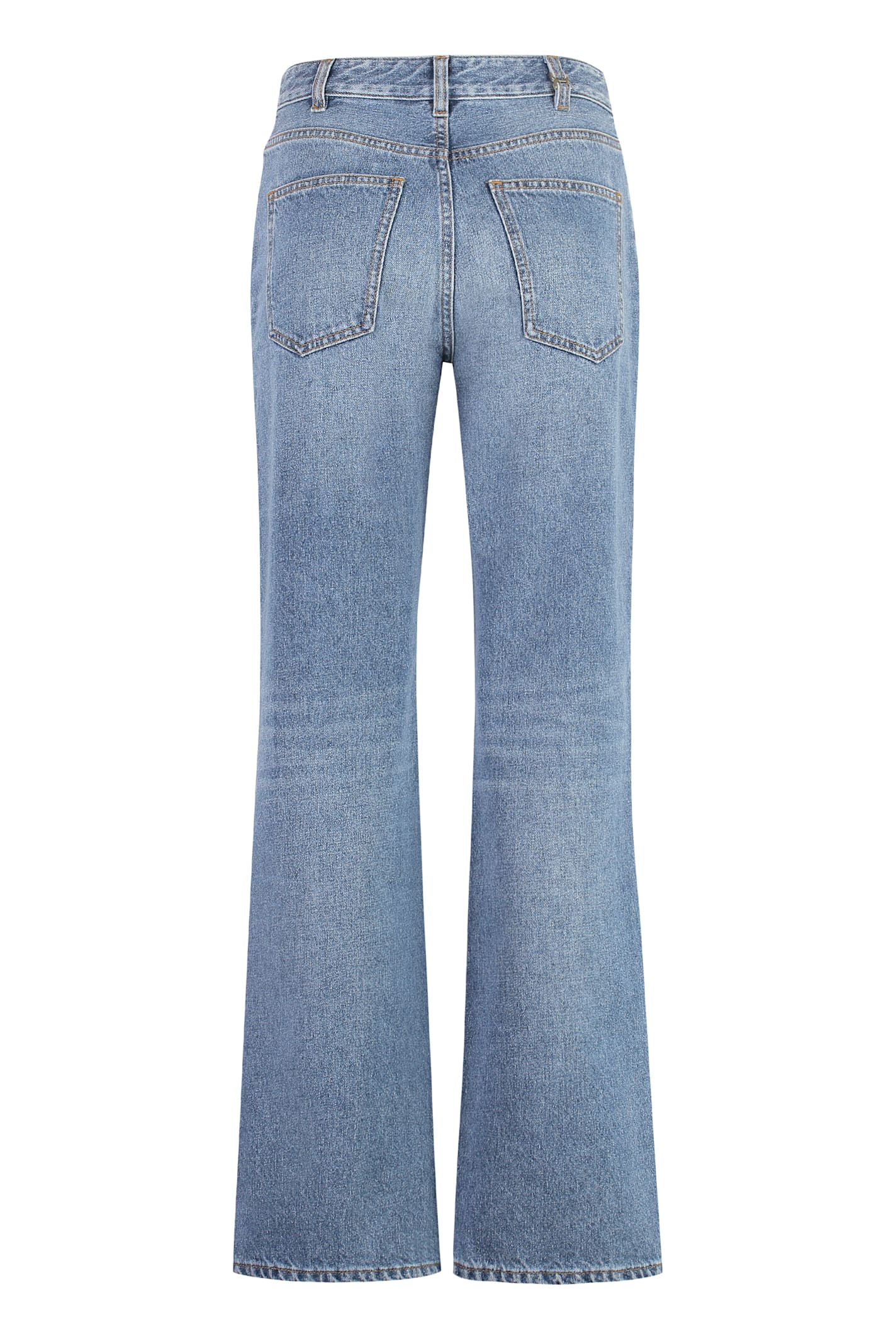 Chloé Washed-out Straight-leg Jeans In Blue