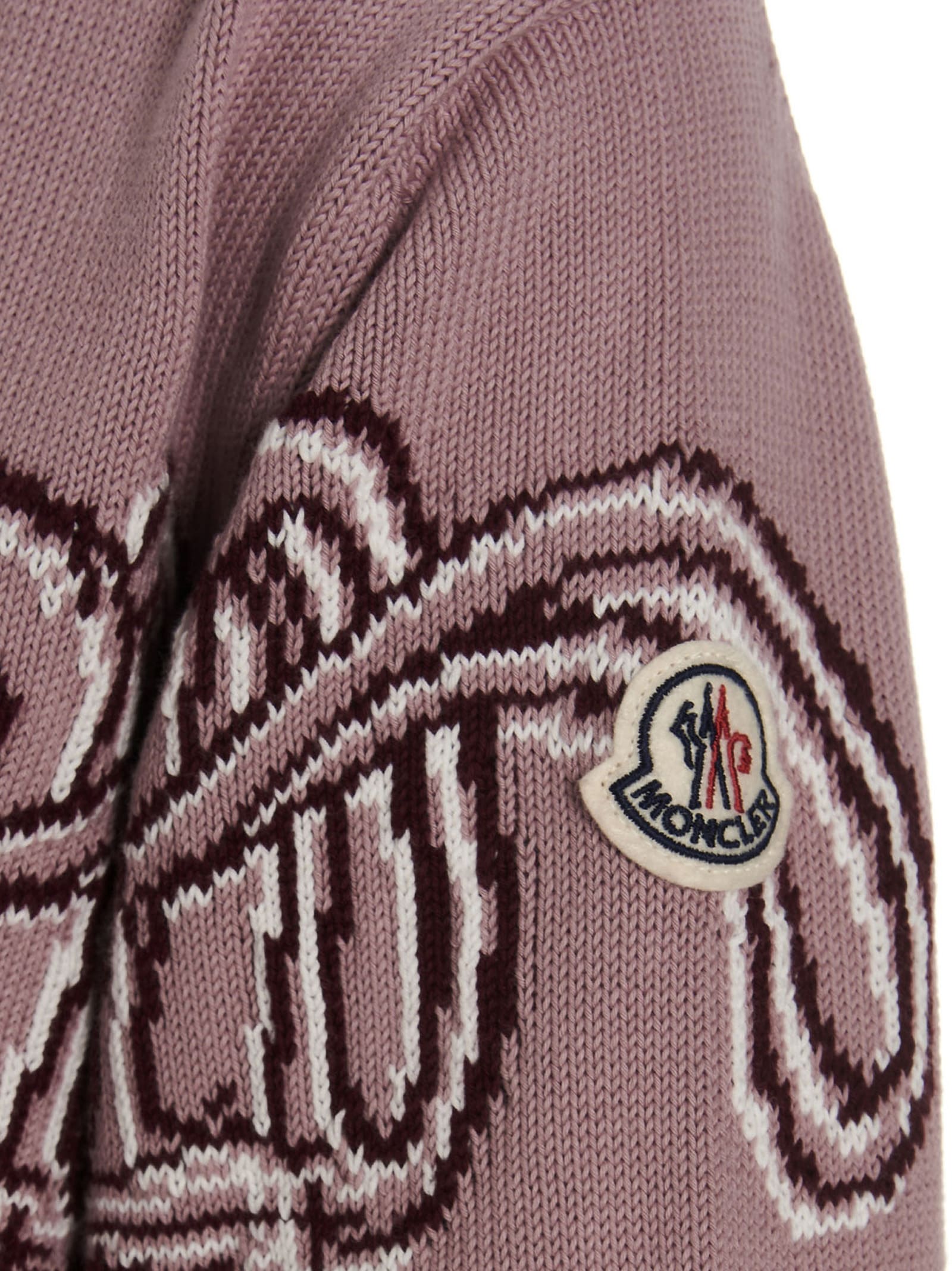 Shop Moncler Cardigan Capsule Chinese New Year In Pink