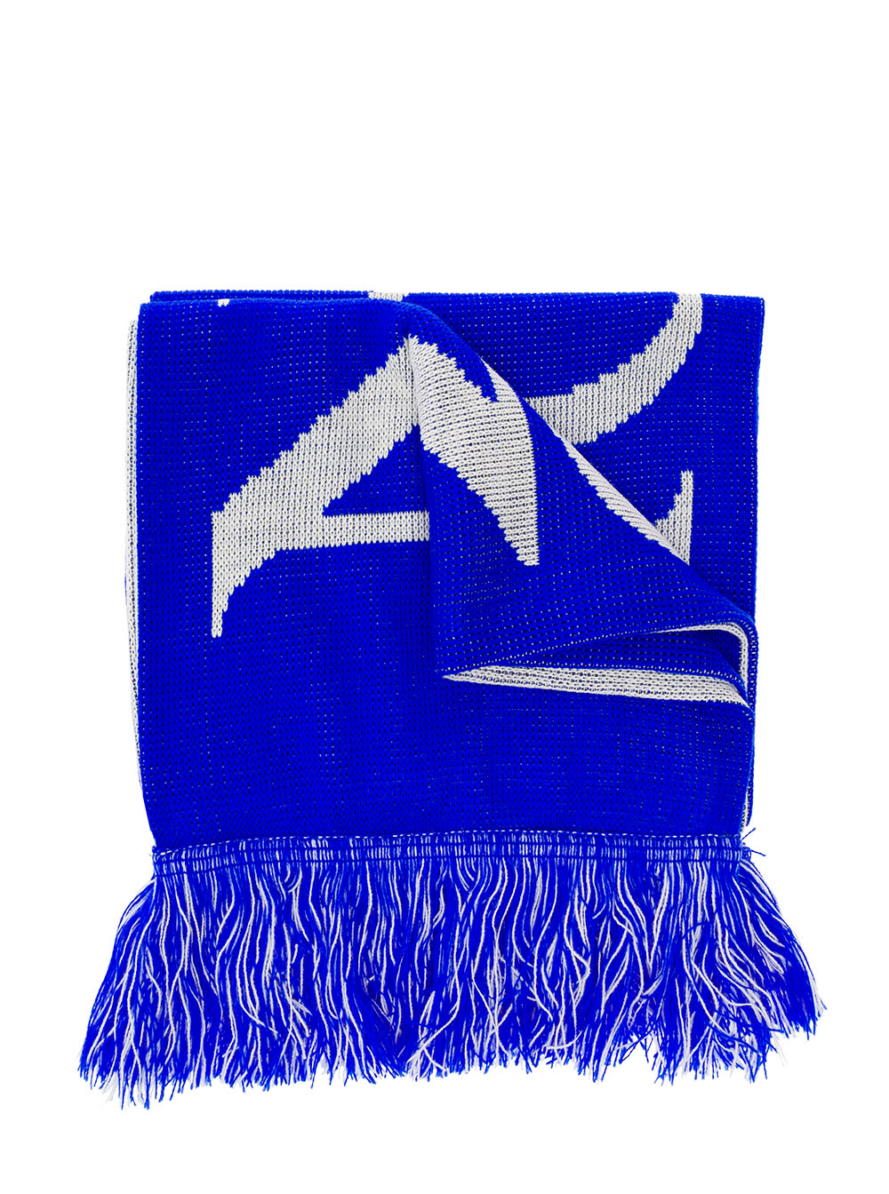Electric Blue No Pronlemo Scarf In Knit Aries Man