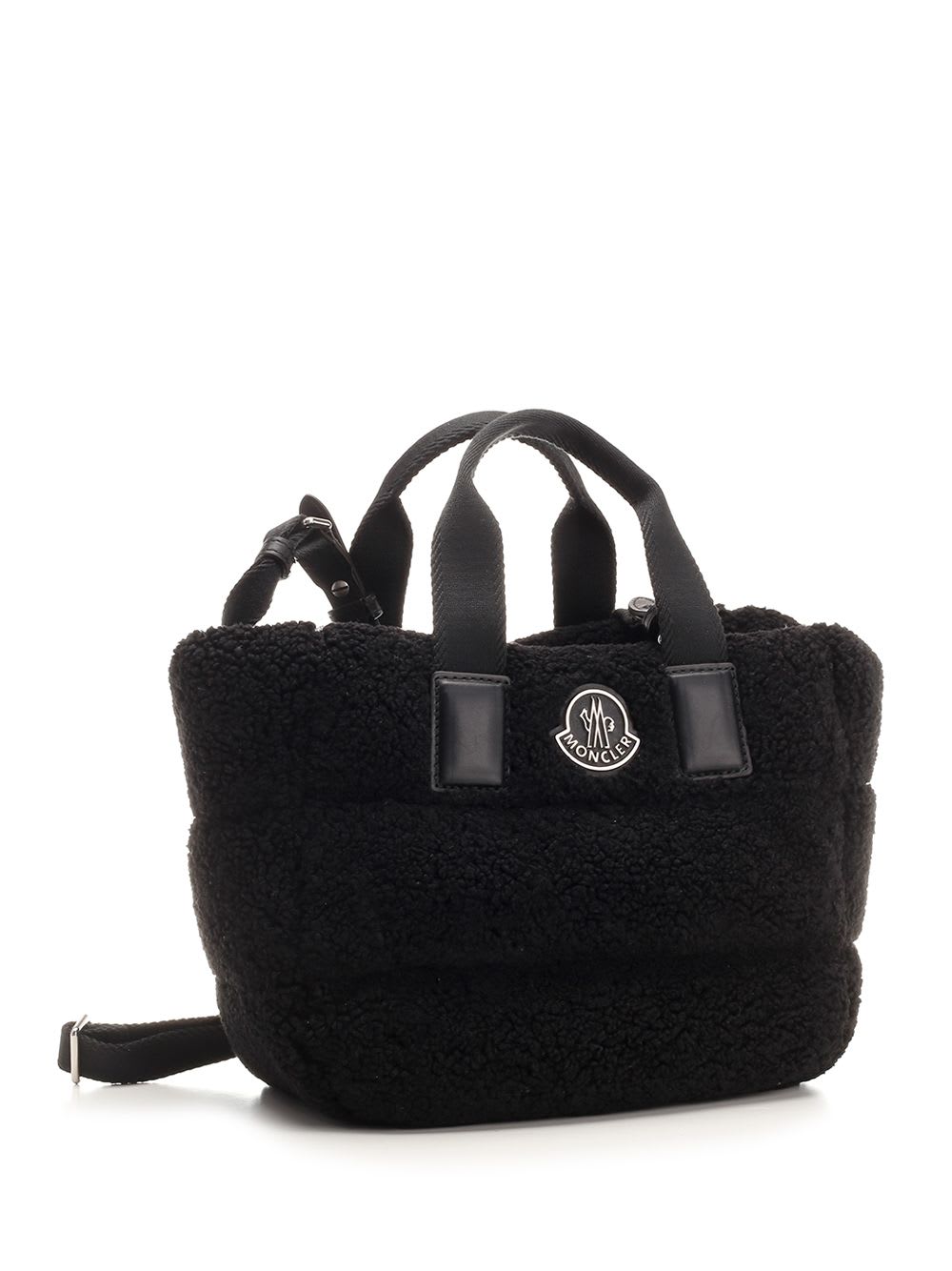 Shop Moncler Mini Caradoc Handbag In Black